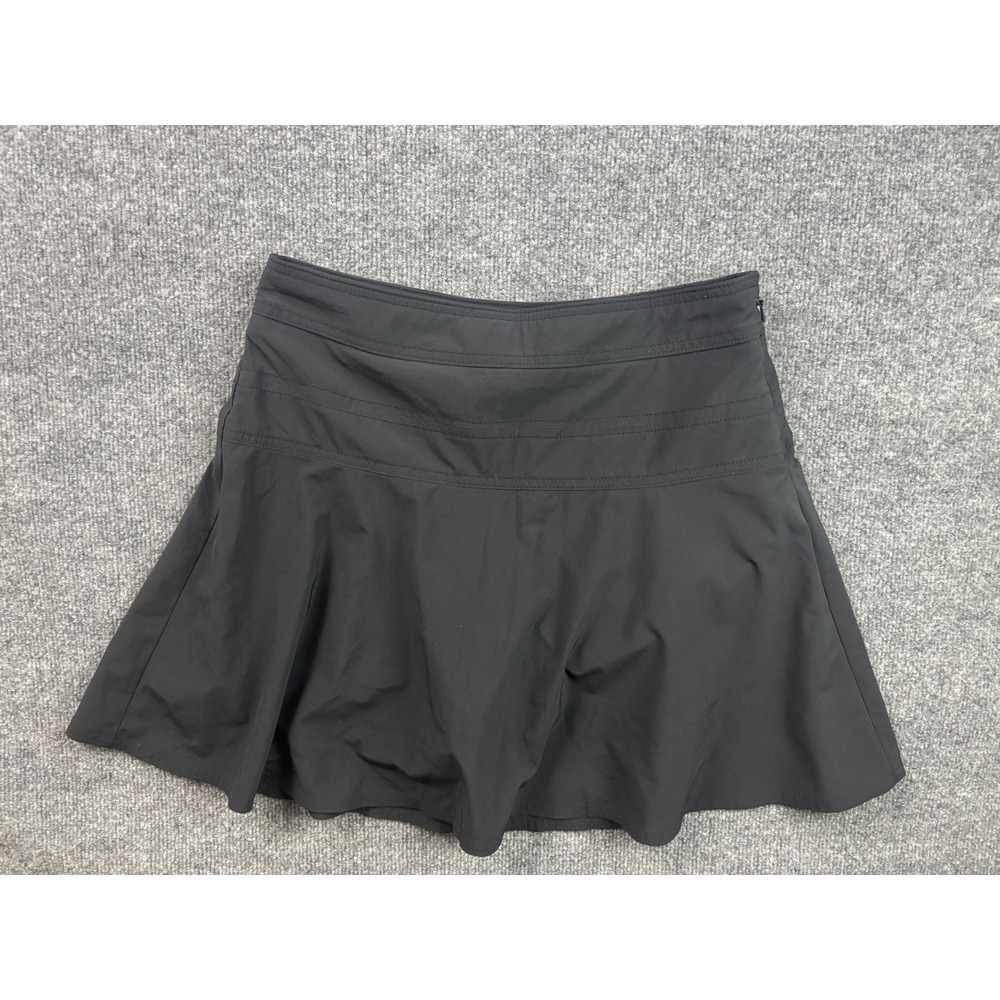 Athleta Skort Womens 6 Black Activewear Athletic Golf Tennis Skirt 983365